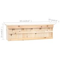 Mussenhuis met 5 kamers 68x15x21 cm vurenhout - thumbnail