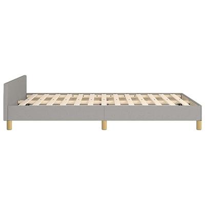 Bedframe zonder matras 120x190 cm stof lichtgrijs