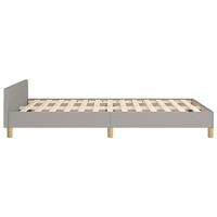 Bedframe zonder matras 120x190 cm stof lichtgrijs - thumbnail