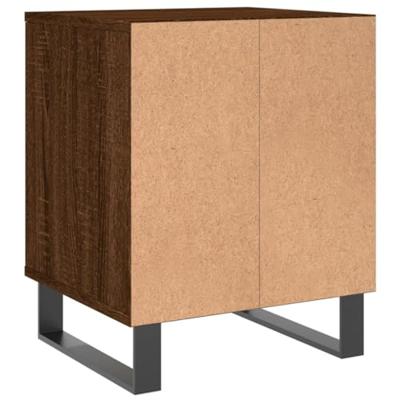Nachtkastjes 2 st 40x35x50 cm bewerkt hout bruin eikenkleur