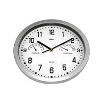 Mebus 06992 Wandklok Kwarts 25.5 cm Zilver - thumbnail