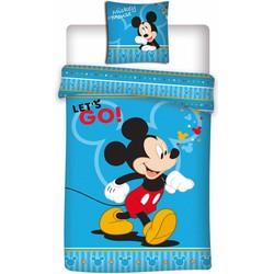 Disney Mickey Mouse Dekbedovertrek Let's Go- 140 x 200 cm - Polyester Disney Mickey Mouse Dekbedovertrek Let's Go- 140 x 200 cm - Polyester