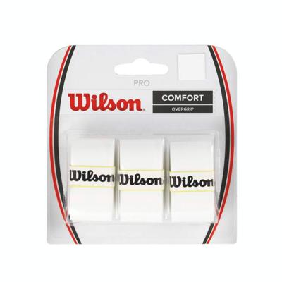 PACK OF 3 OVERGRIPS WILSON WHITE PRO