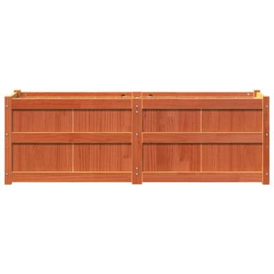 VidaXL Plantenbak 150x50x50 cm massief grenenhout wasbruin VidaXL Plantenbak 150x50x50 cm massief grenenhout wasbruin
