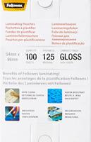 Fellowes Lamineerfolie 86 x 54 mm, Creditcard 125 micron glanzend 100 stuk(s) - thumbnail