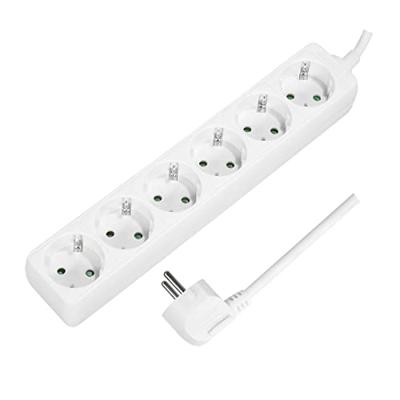 LogiLink LPS238 power uitbreiding 1,5 m 6 AC-uitgang(en) Binnen Wit - thumbnail