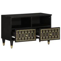 Tv-meubel 70x33x46 cm massief mangohout - thumbnail