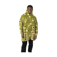 Oversized hoodie avocado - one size - polyester - thumbnail