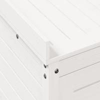 Oppottafel met schappen 82,5x50x86,5 cm massief grenenhout wit - thumbnail