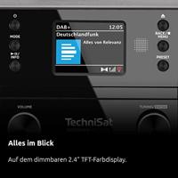 TechniSat DIGITRADIO 370 CD IR Radio DAB+, DAB, VHF (FM), Internet WiFi, Bluetooth, CD, USB, Internetradio Incl. afstandsbediening Zwart - thumbnail