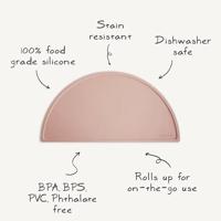 Siliconen tafelset mushie marineblauw - thumbnail