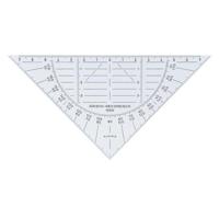 Geodriehoek Aristo 1550 160mm flexibel transparant | 10 stuks - thumbnail