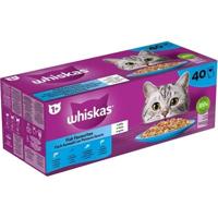 Whiskas 1+ Vis Selectie in gelei natvoer kat multipack (zakjes 85 g) 2 verpakkingen (80 x 85 g) - thumbnail