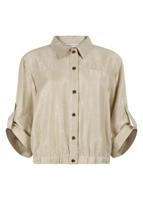 Tramontana Shimmer Roll-up Sleeve Jacket C06-20-801 Jackets 001225-pebble - thumbnail