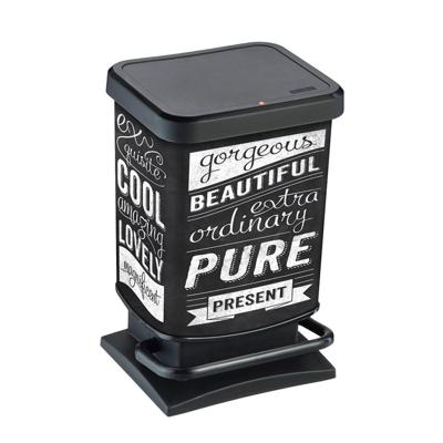 Rotho paso pedaalemmer hipster 20l zwart