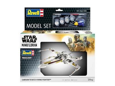 Modelbouwset - REVELL - Star Wars X-Wing Fighter Carson Teva - Mandalorian - Inclusief lijm, verf en accessoires