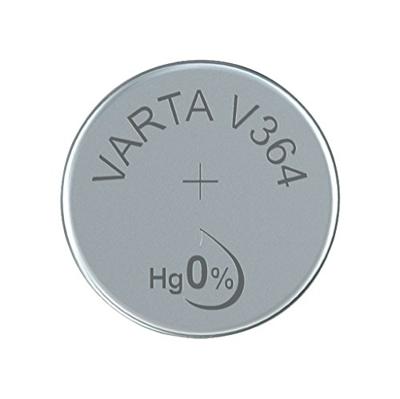 Varta Primary Silver Button V364 / SR 60 Single use batterij nikkel-Oxyhydroxide (NiOx) - Huishoudbatterijen (enkelvoudig gebruik batterij, nikkeloxide (NiOx), 1,55 V, 1 stuk (e), 20 mAh, 6,8 mm)