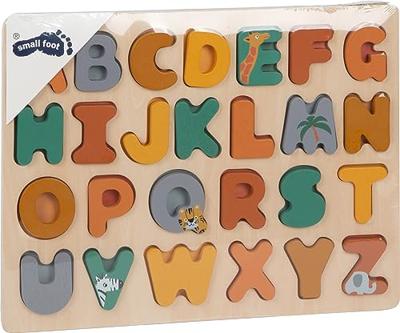 Small Foot - houten alfabet puzzel safari