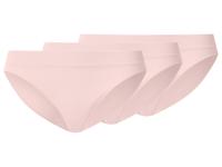 esmara Dames Geribbelde Slips, 3 stuks (Lichtroze, M (40/42)) - thumbnail