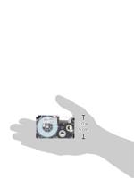 Gelamineerde Tape voor Labelmakers Casio XR-12WE Wit Zwart - thumbnail