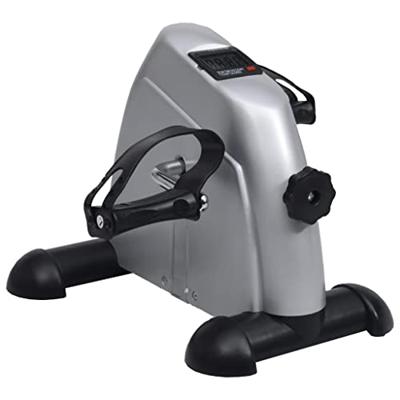 VidaXL Mini hometrainer met plastic vliegwiel (zilver)