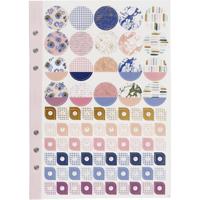 Creativ Company Stickerboek, bloemen, a5, goud, paars, roze, 1 stuk - thumbnail