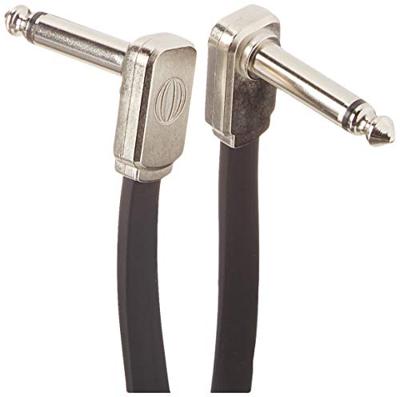 Ernie Ball 6226 Flat Ribbon Patch Cable patchkabel haaks 15 cm platte jacks zwart