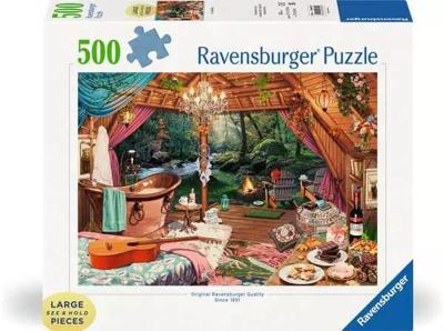 Ravensburger legpuzzel gezellig kamperen, 500st. Ravensburger legpuzzel gezellig kamperen, 500st.