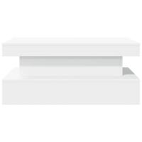 Salontafel met LED-verlichting 90x50x40 cm wit - thumbnail