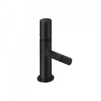 Wastafelmengkraan Tres Study Exclusive 1-Knop Bidet Uitloop Recht 8 cm Rond Mat Zwart Tres - thumbnail
