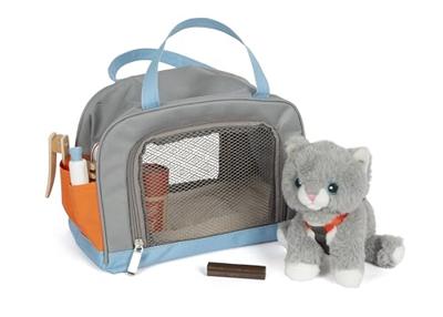 Small Foot - knuffel kat met draagtas en verzorgingsset