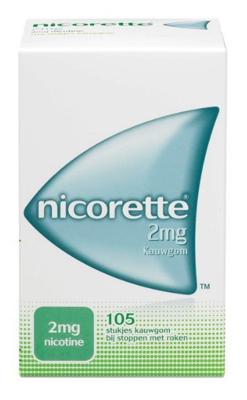 Nicorette Suikervrij 2mg Kauwgom Nicorette Suikervrij 2mg Kauwgom
