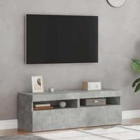 Tv-meubelen 2 st met LED-verlichting 60x35x40 cm betongrijs - thumbnail