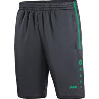 JAKO 8595 Trainingsshort Active - Antraciet/Turkoois - XL - thumbnail