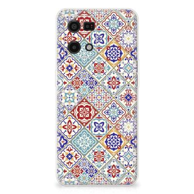 OPPO Reno7 4G | TPU | Siliconen hoesje | Tiles Color OPPO Reno7 4G | TPU | Siliconen hoesje | Tiles Color