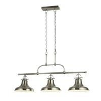Searchlight Eetkamer hanglampDallas mat zilver - 3193-3SS - thumbnail