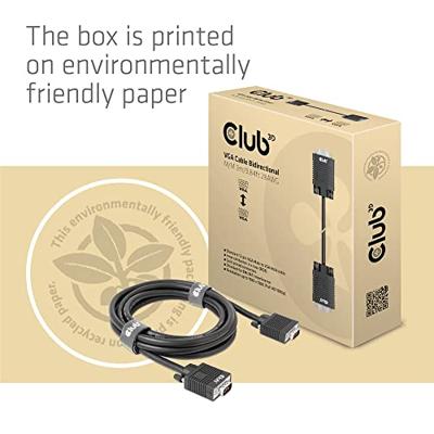 CLUB3D VGA Cable Bidirectional M/M 3m/9.84ft 28AWG CLUB3D VGA Cable Bidirectional M/M 3m/9.84ft 28AWG
