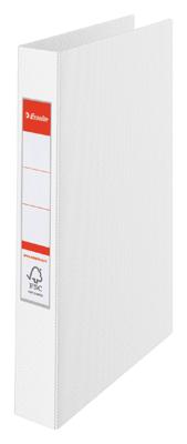 Esselte ringmap Vivida wit, 4 ringen