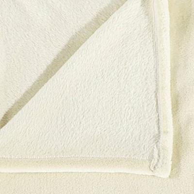 VidaXL Deken 200x240 cm polyester crèmekleurig