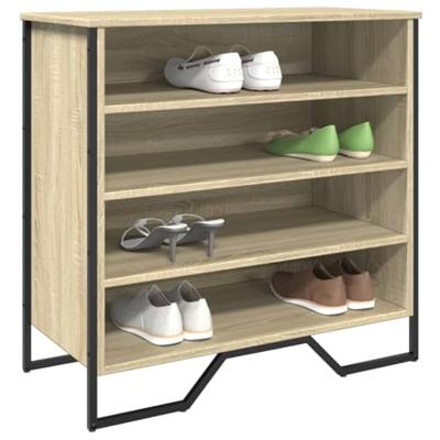 VidaXL Schoenenkast 80x38x78 cm bewerkt hout sonoma eikenkleurig
