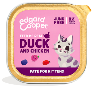 Cat kitten pate duck/chicken 85g Edgard & Cooper - Edgard en cooper