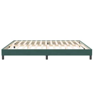 Bed boxspring zonder matras 200x220 cm fluweel donkergroen