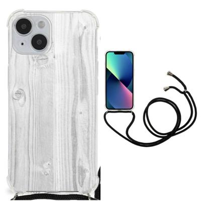 iPhone 14 Stevig Telefoonhoesje White Wood iPhone 14 Stevig Telefoonhoesje White Wood