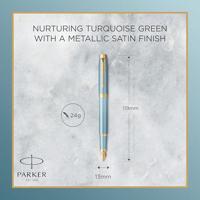 Parker IM Rituals vulpen, turkoois GT, fijn, giftbox - thumbnail
