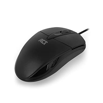 ACT AC5005 Optische Muis | Bekabeld | USB | 1000 dpi | Links- en Rechtshandig |Zwart