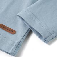 Kindershirt met lange mouwen doelprint 92 lichtblauw - thumbnail