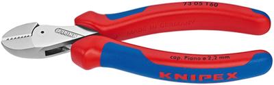 Knipex X-Cut® Compacte Zijsnijtang | 160 mm Lengte | Grote Krachtoverbrenging | Meer-Componentengrepen - 73 05 160 SB