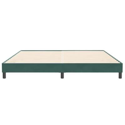 Bed boxspring zonder matras 200x210 cm fluweel donkergroen