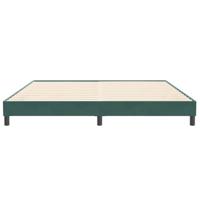 Bed boxspring zonder matras 200x210 cm fluweel donkergroen - thumbnail