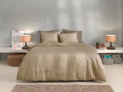 Zo! Home Zo! Home Lino Dekbedovertrek 200x200/220 Tan Brown